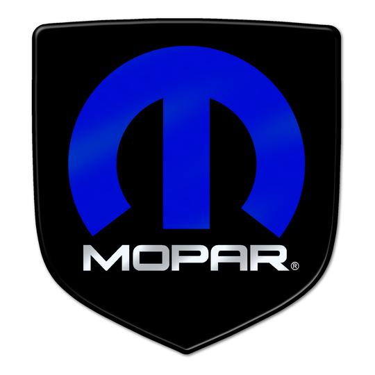 3D Gloss Black Mopar Steering Wheel Badge 11-up Dodge Vehicles - Click Image to Close